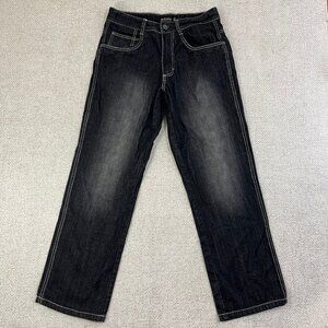 SouthPole Jeans Men's 32x32 (Fits 32x31) Black Relaxed Fit Skater Baggy Grunge